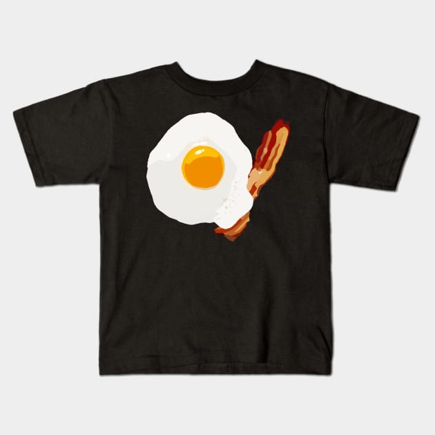 Bacon and Egg Kids T-Shirt by ElviaMontemayor